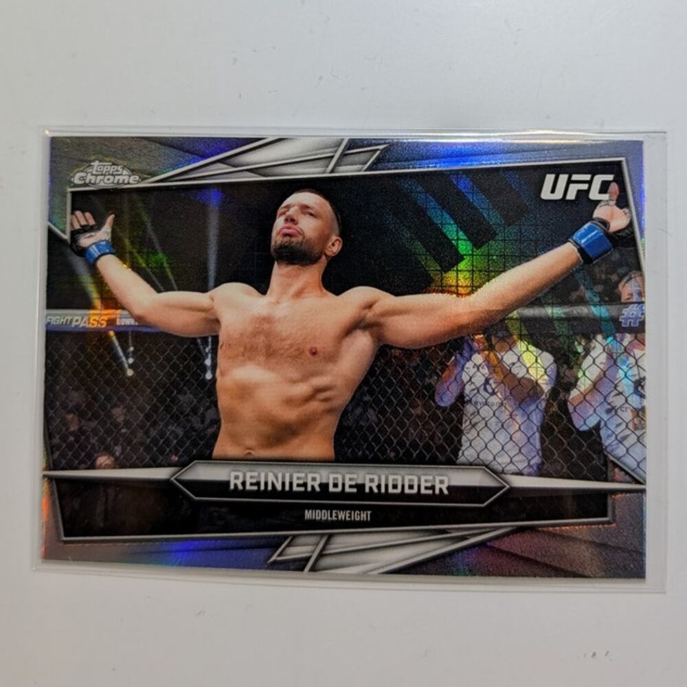2026 Topps Chrome UFC Reinier De Ridder #38 Sonar Refractor Hobby Exclusive
